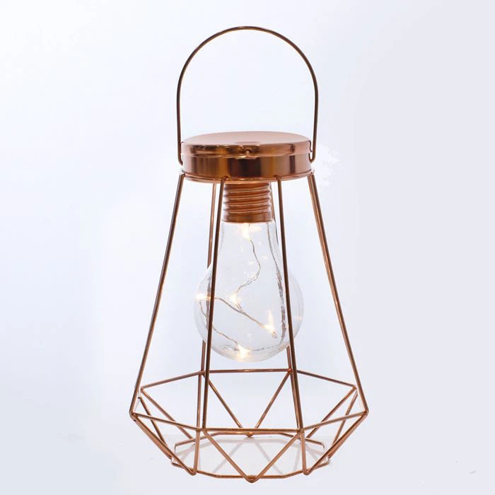 Μεταλλικός κλωβός LED Φανάρι με μπαταρία