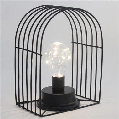 Διακοσμητικό φωτιστικό φαναριού κλουβιού τροφοδοτείται με μπαταρία